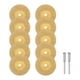 thumbnail image 1 of 10uds Diamante Corte Rueda 30mm Titanio Recubrimiento Corte Discos Diamante Corte Ruedas Reemplazo con 2uds 3mm Mandril para Giratorias Herramientas, 1 of 6