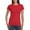 Red, variant on WNEGSTG Short Sleeve Shirts for Women Basic Cotton Crew Neck Slim Fit Tee Tunic Length T Shirt
