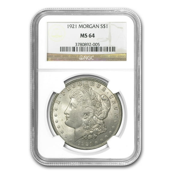 1921 Morgan Dollar MS-64 NGC