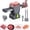 Gray, variant on Meat Slicer, Manual  Meat , Meal Prep, Adjustable Thickness 2mm or 4mm, 17  get 18 Meat Slices, Meat Cleavers can be Sliced, Striped, Diced -Black