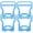Blue, variant on Jierger 4 PCS 5 Gallon Water Bottle Handles Bottle Rack Lifter Water Bottle Lifter with Handle Carrier Non-Slip Holder Lifter Heavy Duty Clip