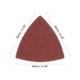 thumbnail image 2 of Unique Bargains 60 Packs 100 Grits 80mm Aluminum Oxide Triangular Hook & Loop Sandpapers Sanding Pads Sheets, 2 of 6