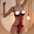 thumbnail image 3 of Ropa interior sin entrepierna para mujer, lencería Sexy erótica, ropa interior porno, ropa de dormir Sexual más sujetador abierto en la entrepierna, ventas al por mayor, 3 of 5
