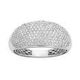 thumbnail image 1 of CARATS FOR YOU Dome Ring 2.04 Carat White Natural Diamond In 14K White Gold Plated Women's Jewelry (I-J Color, I2-I3 Clarity), Ring Size-10, 1 of 6