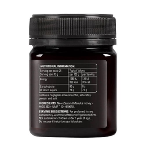 Comvita Manuka Honey MGO 263+ (UMF 10+) 250g, British Import (Pack of 2)