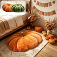 thumbnail image 7 of Fall Rug Mat Retro Autumn Pumpkin Flocking Bathmat 16 x 24 Inch Pumpkin Absorbent Bathroom Rug for Thanksgiving Farmhouse Kitchen Living Room Decoration, 7 of 7