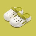 thumbnail image 4 of Krdevn Kids' Solid Color Clogs Lightweight Breathable Hollow Out Non-Slip Summer Beach Slip-On Casual Sandals,Sizes 5-6 Years, 4 of 4