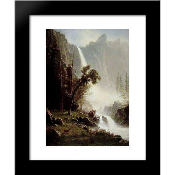 Bridal Veil Falls, Yosemite 20x24 Framed Art Print by Bierstadt, Albert