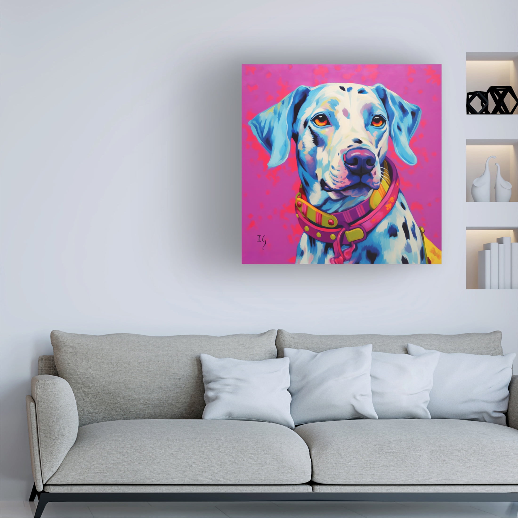 Canvas Wall Art - Ivan Guaderrama 'Magenta Spirit' Wall Art for Living Room, Bedroom, or Office Décor by Trademark Fine Art - 14 x 14 Inches