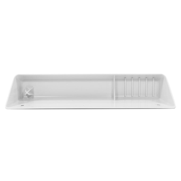 Rev-A-Shelf 11 in. White Polymer LD Tip-Out Accessory Tray