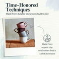 thumbnail image 4 of Portmeirion 12oz Minerals Mug, Amethyst (Set of 4) - Stoneware Coffee Cup with Reactive Glaze, Durable & Stylish Ceramic Mug - Microwave, Dishwasher, Freezer Safe - Earthy Design for Cafe & Home, 4 of 7