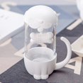 thumbnail image 3 of Creative Tea Infuser Cup With Lid Cute Dog Strainer Travel Coffee Mug, 3 of 4