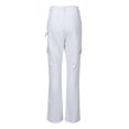 thumbnail image 4 of WTOBBY Women's Fashion Solid Color High Waist Hip Lifting Work Clothes Jeans with Multiple Pockets, Stylish and Functional Denim Pants for Casual Wear,White 3XL, 4 of 7