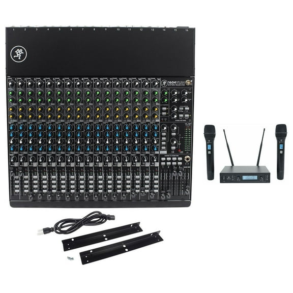 Mackie 1604VLZ4 Mixer 16-Channel Compact Analog w/ 16 ONYX Preamps Wireless Mics