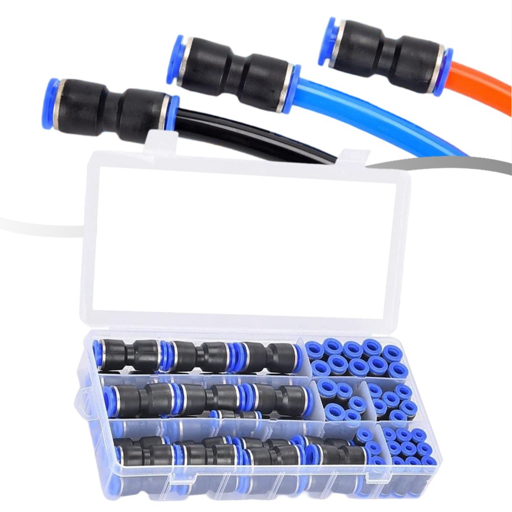 60Pcs Quick Connect Air Hose Fittings Kit 5/32" 1/4" 5/16" 3/8" 1/2" Inch