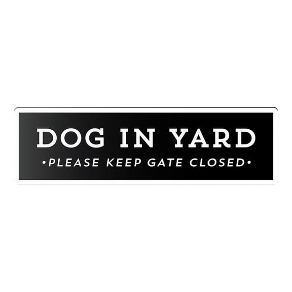 OIUR Dog in Yard Sign Pet Family Yard Sign Wall Decor Wooden Keep Gate Closed Sign for Garden Yard Dog Owners Housewarming Gift