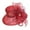 Red, variant on Clearance! Hontri 1Pc Hat Clearance under $5, Women Fascinator Lady Cocktail Tea Party Church Wedding Bridal Flower Hat On Sale