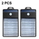 thumbnail image 1 of Luces solares de seguridad para pared o cerca de exterior, impermeables, con sensor de movimiento de 3 modos, 1 of 7
