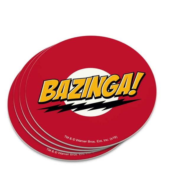 The Big Bang Theory Sheldon Bazinga Novelty Coaster Set