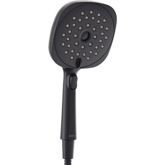 Moen Verso Eco-Performance Infiniti Dial Square Handheld Shower, Matte Black