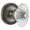 Gray, variant on Grandeur Burgundy Crystal Door Knob with Newport Plate