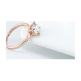 thumbnail image 2 of Amore Solitaire Engagement Ring for Women Moissanite Sterling Silver Ginger Lyne Collection, 2 of 6