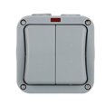 thumbnail image 2 of enqiretly Outdoor Waterproof Switch Garden Swimming Pool Anti Rainstorm Splash -Proof Wall Light Switch 2 Open, 2 of 8