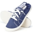 thumbnail image 4 of JENN ARDOR Womens Slip-On Canvas Sneakers Low Top Walking Shoes Casual Comfort Shoes, 4 of 5