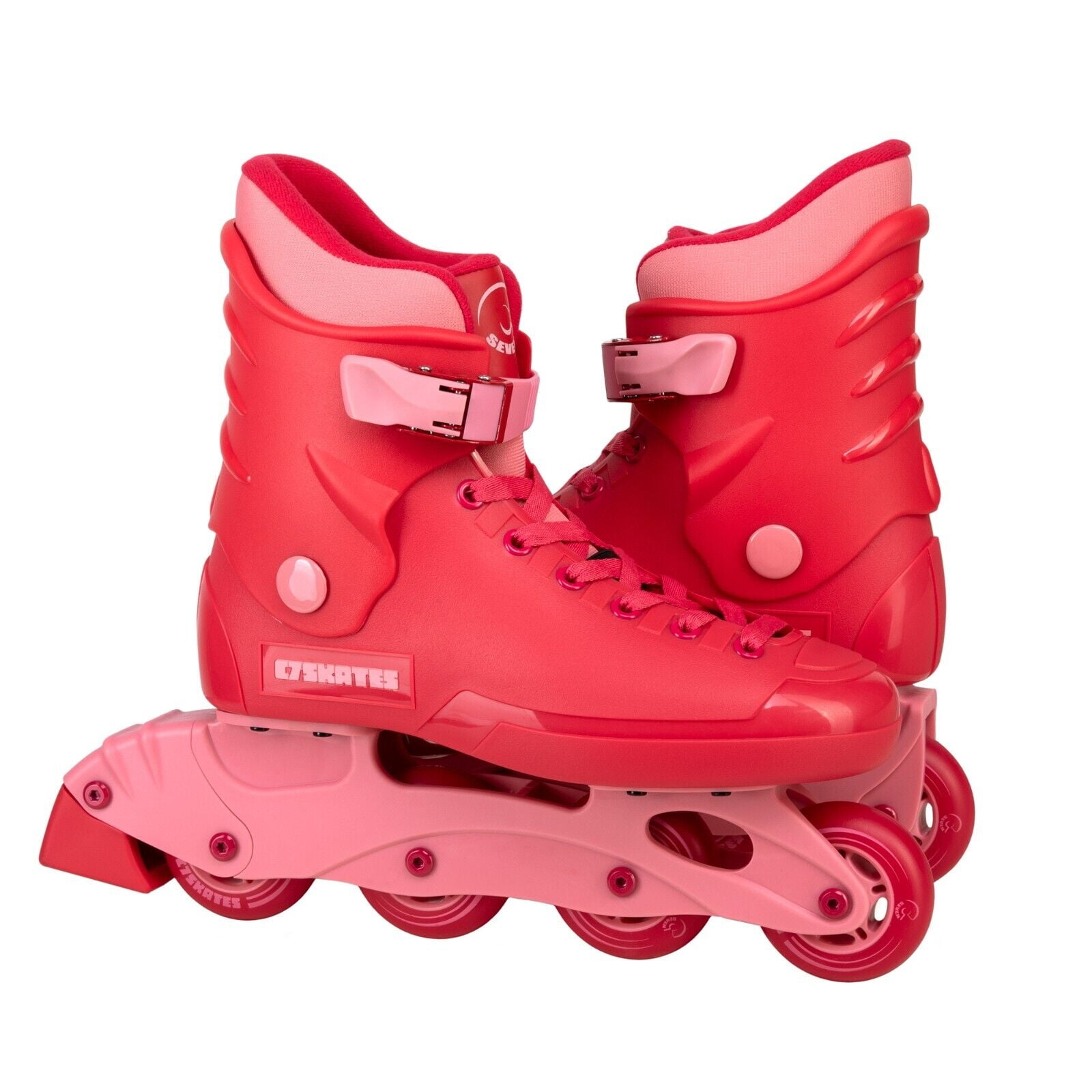C7skates Red Hot Nostalgic Adult Inline Skates For Women and Adult, Size 5