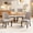 Beige, variant on MIKIBAMA Upholstered Accent Chair for Dining Room with Curved Solid Wood Legs,Set of 4 (Beige)