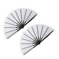 thumbnail image 1 of 254×13 Inch Heat Sublimation Transfer Blank Folding Fan DIY Customizable Polyester Printing for Weddings Events Parties Decorations 2PCS, 1 of 4