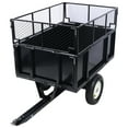 thumbnail image 4 of Olurrisa ATV Trailer Steel Dump Cart, 750lbs 22 Cubic Feet Utility Trailer Lawn Garden Trailer with Heavy Duty Tow Behind Carts and Removable Sides for Tractors, ATV, UTV, Lawn Mowers, 4 of 9