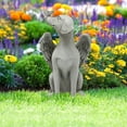 thumbnail image 3 of Desktop Decor,Resin Dog Decor Statue Outdoor Garden Sculpture Angel Puppy Decoration & Hangs, 3 of 9