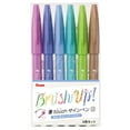thumbnail image 1 of Set de 6 Marcadores Pentel Brush Touch con Punta de Pincel, 1 of 7