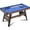 Blue, variant on 54" Folding Pool Table, Portable Billiard Table Set with Locking Legs & Adjustable Feet, Mini Pool Game Table with Balls, Cue Sticks, Triangle, Chalk & Brush for Kids, Adults & Family Game Room Red