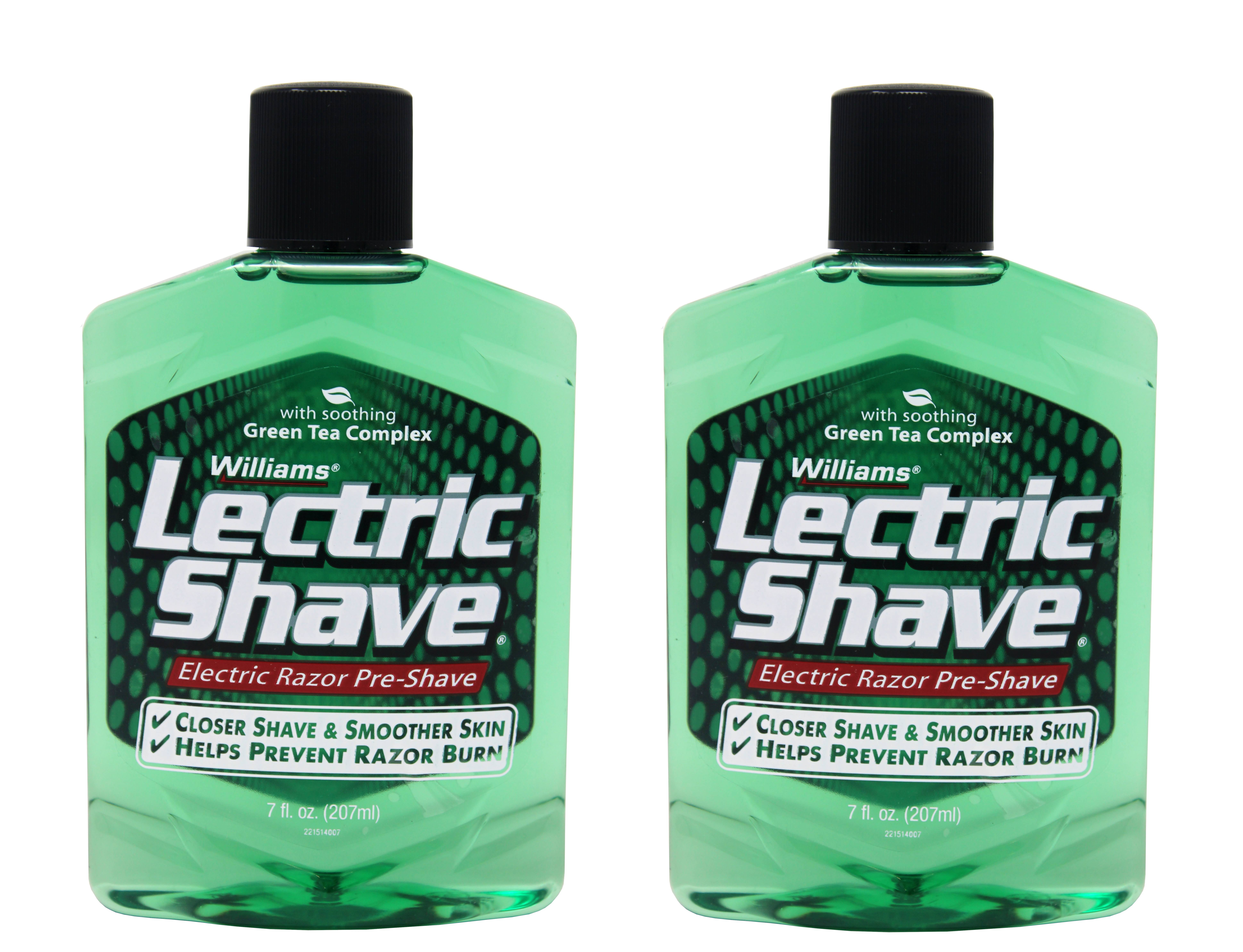 Williams Lectric Shave Pre Electric Shave Lotion Regular - 7 Oz, 2 Pack