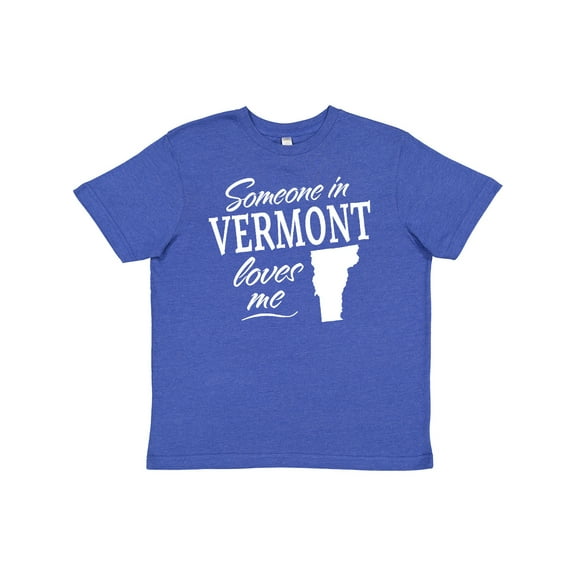 Inktastic Someone in Vermont Loves Me Youth T-Shirt
