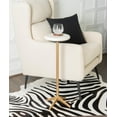 thumbnail image 2 of Linon Eastview Marble and Iron Drink Side Table in White and Gold, 2 of 8