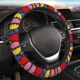 thumbnail image 4 of XMXT Flat Abstract Flower Steering Wheel Cover, Elastic Non-Slip Universal Fit Car Decor Accessories Protector for Auto SUV Trucks, 4 of 8