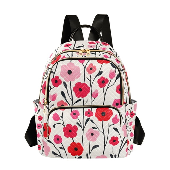 FORMRS Mini Backpack Purse for Women Travel Daypack Casual Shoulder Bag, Pink Floral