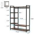 thumbnail image 6 of TribeSigns Adult's Portable Free-Standing 6-Shelf Closet Organizer, Black, 6 of 6