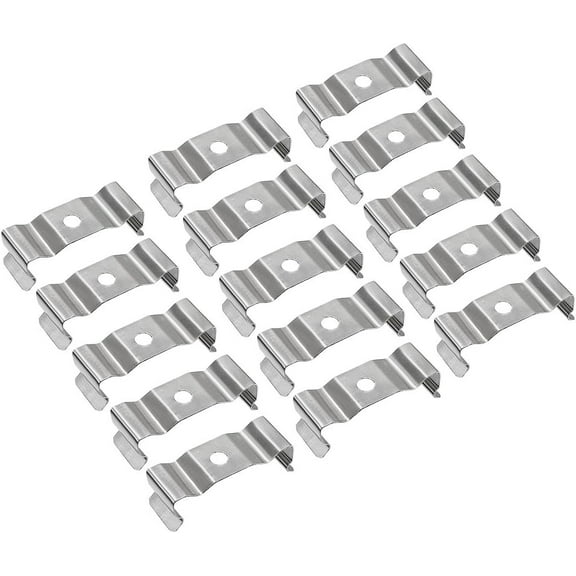 20-Pack T8 Clips Bracket Hanger for Integrated Tube Light Fixture, Nickel-plated Manganese Steel