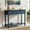 Dark Navy, variant on 35" Console Table with 2 Drawers, 2-Tier Entryway Table with Storage Shelf, Narrow Wooden Sofa Table for Living Room, Foyer, Hallway, Bedroom, Black