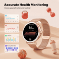 thumbnail image 4 of Smart Watch for Women Android/iPhone Devices, IP68 Waterproof Fitness Tracker with Bluetooth Answer/Make Calls, Activity Pedometer/100+ Sports Modes, Perfect Gift, 4 of 13