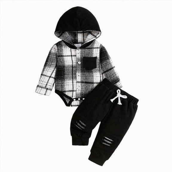 HCNTES Baby Boy Winter Clothes Baby Boy Clothes Newborn Outfits Sets Baby Boy Clothes Ribbed Knitted Long Sleeve Romper and Pants Sets Newborn Fall Outfits 0 3 6 9 12 18 Months