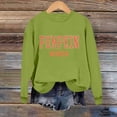 thumbnail image 5 of LIZUOJUN Sweatshirt for Women Crew Neck Tops Pullover Autumn Halloween Spooky Season Pumpkin Ghost Holiday Graphic Print Loose Fit Casual Long Sleeve Vintage, XL, 5 of 6