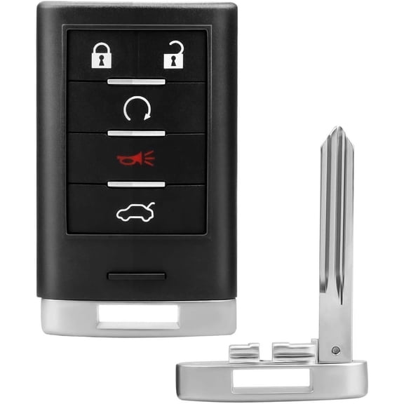 Key Fob Replacement Fits for Cadillac CTS 2008 2009 2010 2011 2012 2013 2014 2015, Cadillac STS 2008-2011, Keyless Entry Remote Control Start Proximity Smart Car Key Fobs, M3N5WY7777A, 25943677