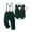Green 1, variant on Toddler Boy Clothes Suit 1-6T Boys Formal Dress Shirt   Bowtie  Vest  Boutonniere  Suspender Pants Boys Gentleman Outfits Set