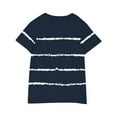 thumbnail image 4 of Sakmal Blue Clothes For Children Daily Life Crew Neck Short Sleeve Striped 1-8y Vacation Outfits For Kids, 4 of 5