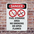 thumbnail image 4 of (2 Pack) Fuel Storage Area No OSHA Danger Sign 10 Inch X 14 Inch Plastic Sign, Weather Resistant, UV Protected for Workplace, Business, and Construction Site, Made in the USA, 4 of 8